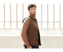 Chaqueta de plumas sin mangas para hombre Marrón Niels Ii-Bexley Online