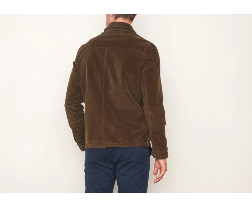 Chaqueta de terciopelo para hombre Aceituna Fidélien-Bexley Outlet