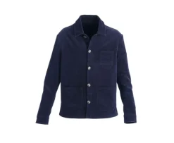 Chaqueta de terciopelo para hombre Azul marino Fidélien-Bexley New