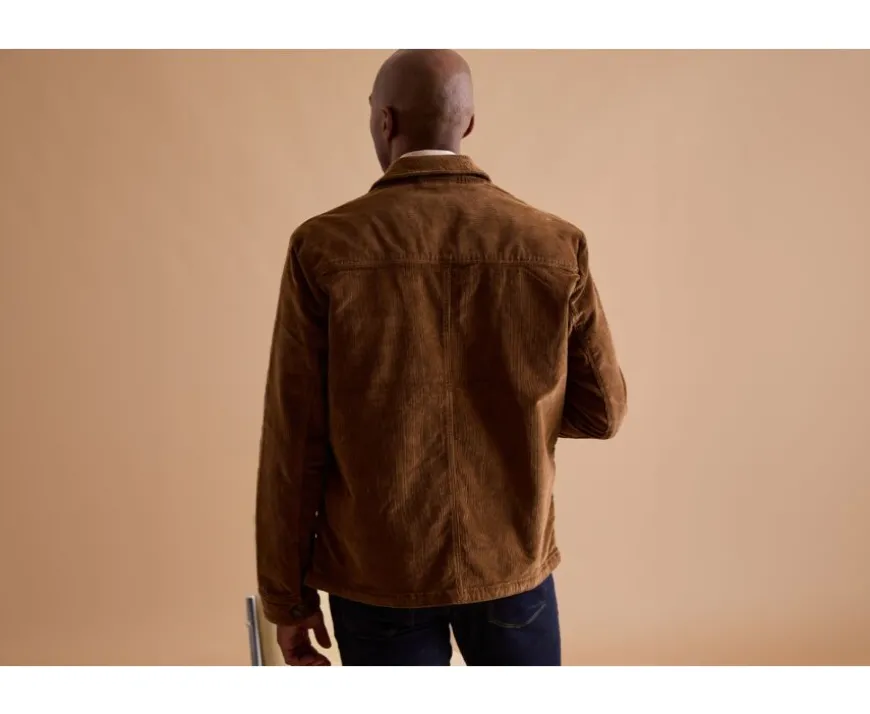 Chaqueta de terciopelo para hombre Camel oscuro Fidélien-Bexley Best Sale