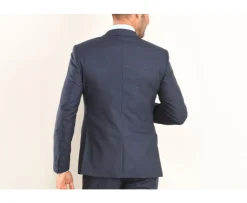 Chaqueta de traje de hombre Azul oscuro moteado Lazare-Bexley Best Sale