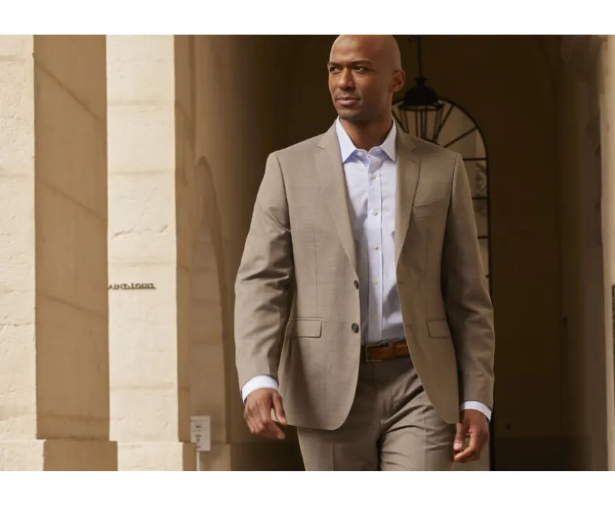 Chaqueta de traje de hombre Topo moteado Lazare-Bexley Fashion