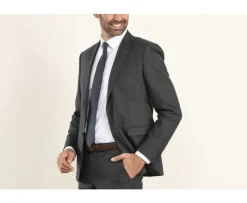 Chaqueta de traje Gris Oscuro moteado para hombre Lazare-Bexley Discount