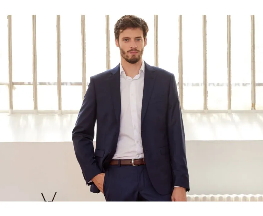 Chaqueta de traje hombre Azul petróleo Lazare-Bexley New