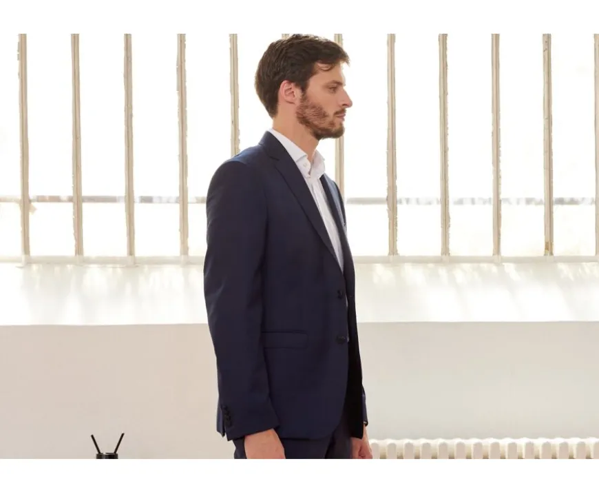 Chaqueta de traje hombre Azul petróleo Lazare-Bexley New