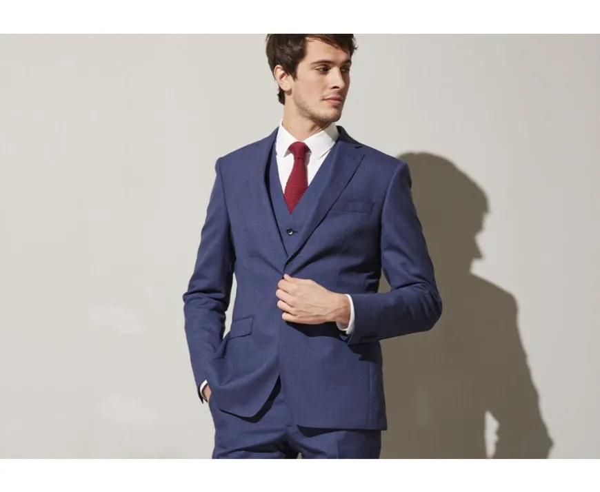 Chaqueta de traje hombre Azul moteado Lazare-Bexley Clearance