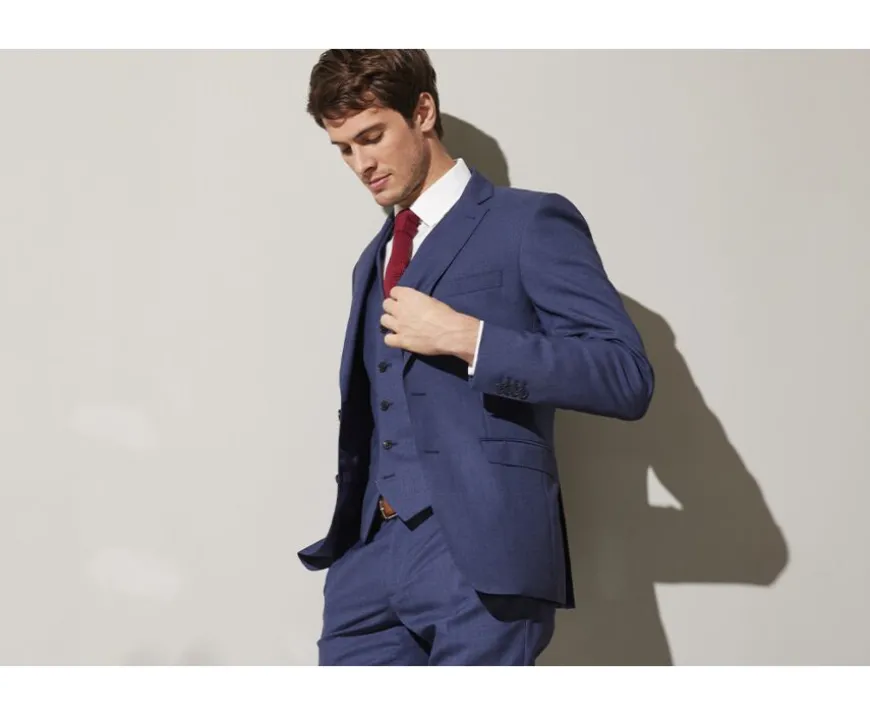 Chaqueta de traje hombre Azul moteado Lazare-Bexley Clearance