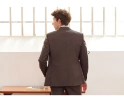 Chaqueta de traje Marrón moteado para hombre Lazare-Bexley Fashion