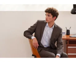 Chaqueta de traje Marrón moteado para hombre Lazare-Bexley Fashion