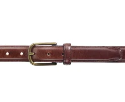 Cinturón de cuero hombre Chocolate patinado Southgate-Bexley Outlet