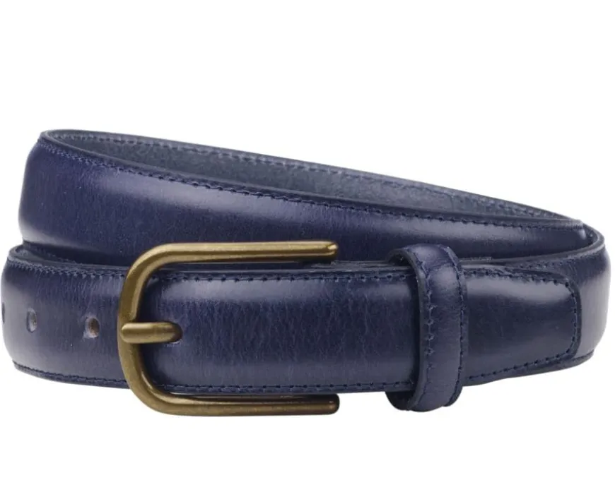 Cinturón de cuero hombre Navy patinado Southgate-Bexley Sale