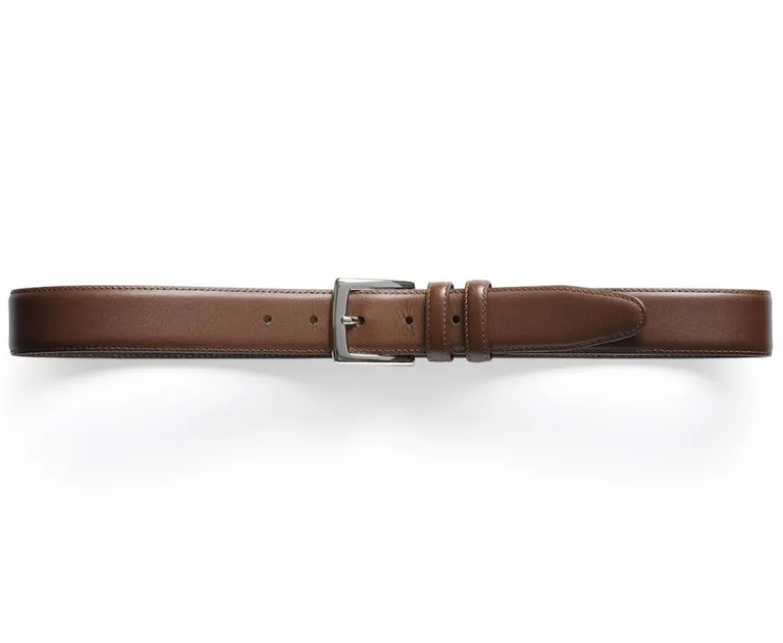 Cinturón de lujo para hombre Castaño Westgate Silver-Bexley Best