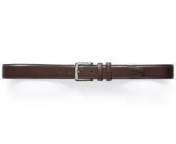 Cinturón de lujo para hombre Chocolate Westgate Silver-Bexley Best