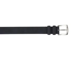 Cinturón de lujo para hombre de terciopelo Azul marino Westgate Silver-Bexley Best