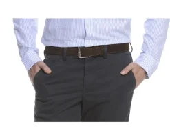 Cinturón de lujo para hombre terciopelo Habana Westgate Silver-Bexley Sale