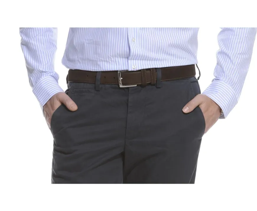 Cinturón de lujo para hombre terciopelo Habana Westgate Silver-Bexley Sale