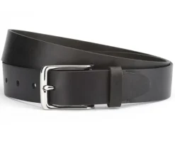 Cinturón de piel para hombre Negro Westwood Ii Silver-Bexley Best