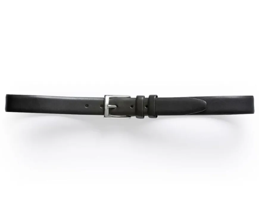 Cinturón de traje negro para hombre Ramsgate Silver-Bexley Clearance