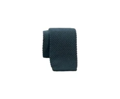 Corbata de punto para hombre Botella Verde-Bexley Clearance