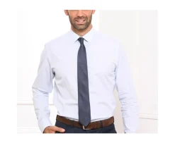 Corbata Hombre de seda Azul petróleo micropuntos Azul Marino-Bexley Best Sale