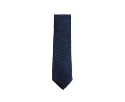 Corbata hombre de seda Azul Petróleo micropuntos Crudo-Bexley Cheap