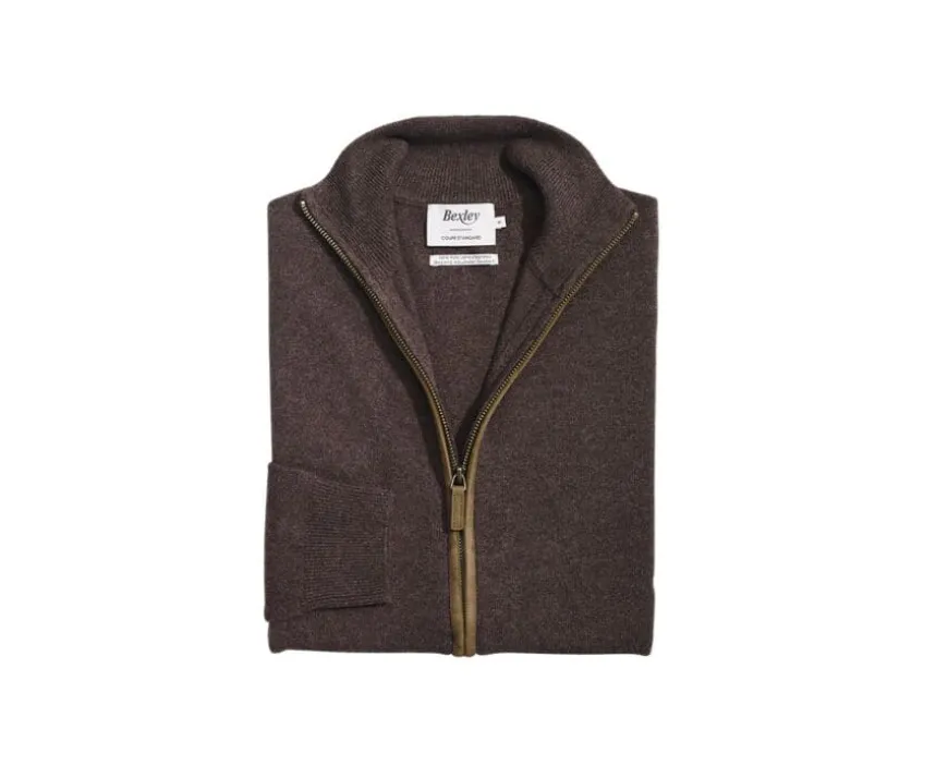 Cárdigan de lana Chocolate Oscuro para hombre Kanther-Bexley Cheap