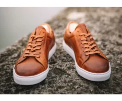 Deportivas hombre de piel Castaño patinado Inglewood-Bexley Cheap