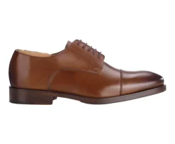 Derbies Castaño patinado de hombre con suela de cuero y goma de caucho Maywell Patin-Bexley Outlet