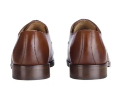 Derbies Castaño patinado de hombre con suela de cuero y goma de caucho Maywell Patin-Bexley Outlet