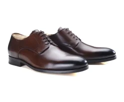 Derby de cuero Chocolate patinado Penford-Bexley Store