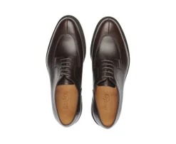 Derby para hombre Chocolate con suela de caucho Kent Gomme Country-Bexley Outlet