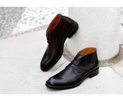 Desert boots hombre Chocolate patinado Warwick Gomme-Bexley Clearance