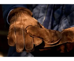 Guantes de piel de cordero Terciopelo Habana para hombre-Bexley Cheap
