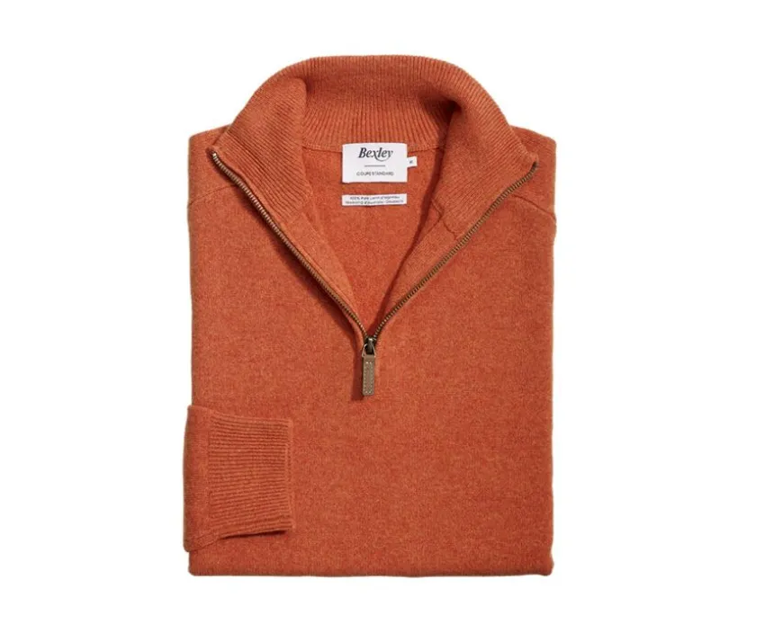 Jersey de hombre de lana con cuello con cremallera Ámbar Kenneth-Bexley Outlet