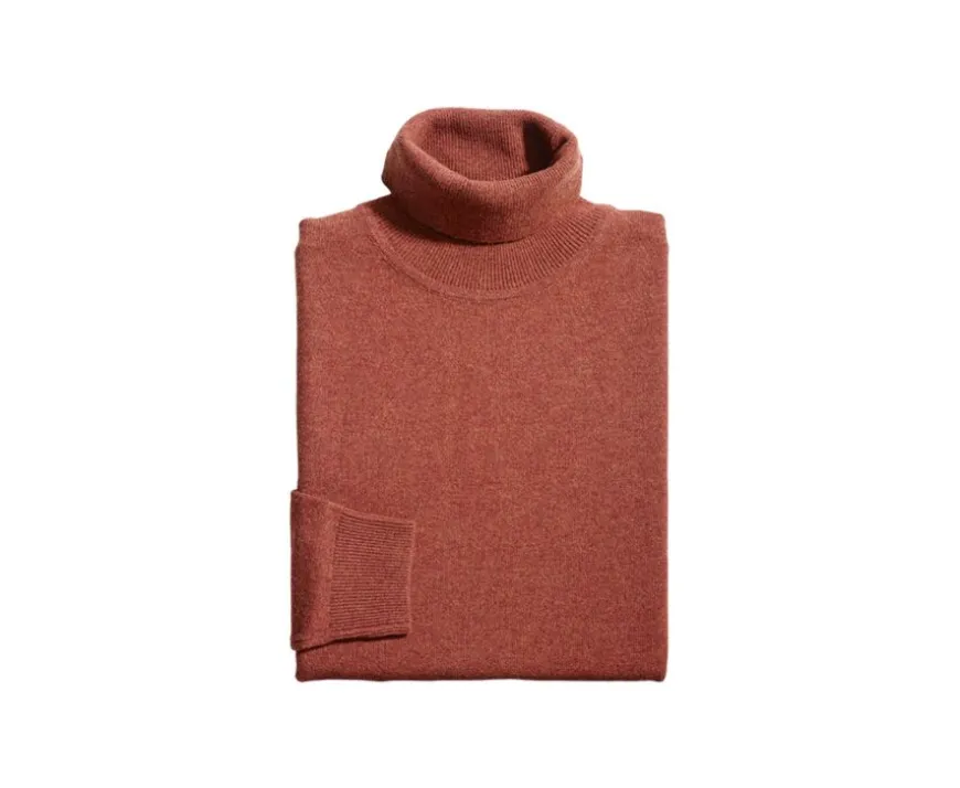 Jersey de lana con cuello alto hombre Especia Moteado Emeric-Bexley Cheap