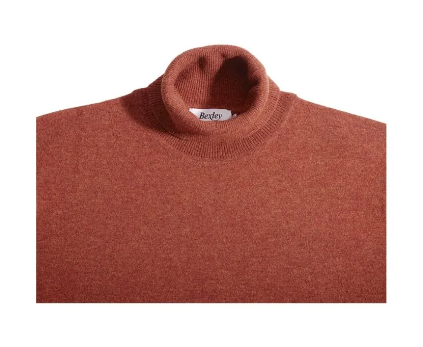 Jersey de lana con cuello alto hombre Especia Moteado Emeric-Bexley Cheap
