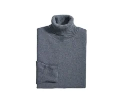 Jersey de lana con cuello alto para hombre Verde moteado Kenneric-Bexley Cheap