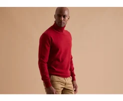 Jersey de lana con cuello alto hombre Roja Emeric-Bexley Shop