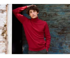 Jersey de lana con cuello alto hombre Roja Emeric-Bexley Shop