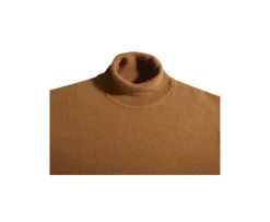 Jersey de lana con cuello alto hombre Mostaza Emeric-Bexley Fashion