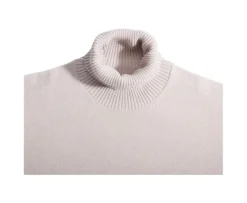 Jersey de lana con cuello alto para hombre Beis Claro Kenneric-Bexley Shop