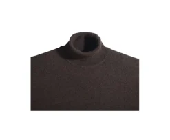Jersey de lana con cuello alto hombre Chocolate Oscuro Emeric-Bexley New