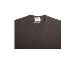 Jersey de lana con cuello redondo Chocolate Oscuro de hombre Conan-Bexley Online