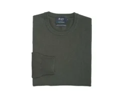 Jersey de lana con cuello redondo Verde de hombre  Conan-Bexley Online
