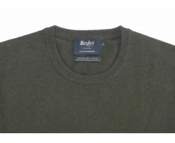 Jersey de lana con cuello redondo Verde de hombre  Conan-Bexley Online
