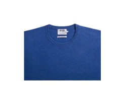 Jersey de lana con cuello redondo Azul Jean moteado Conan-Bexley Outlet