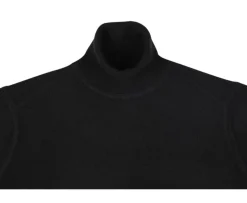 Jersey de lana con cuello vuelto para hombre Negro Emeric-Bexley New