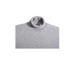 Jersey de lana con cuello vuelto para hombre Gris moteado Emeric-Bexley Hot