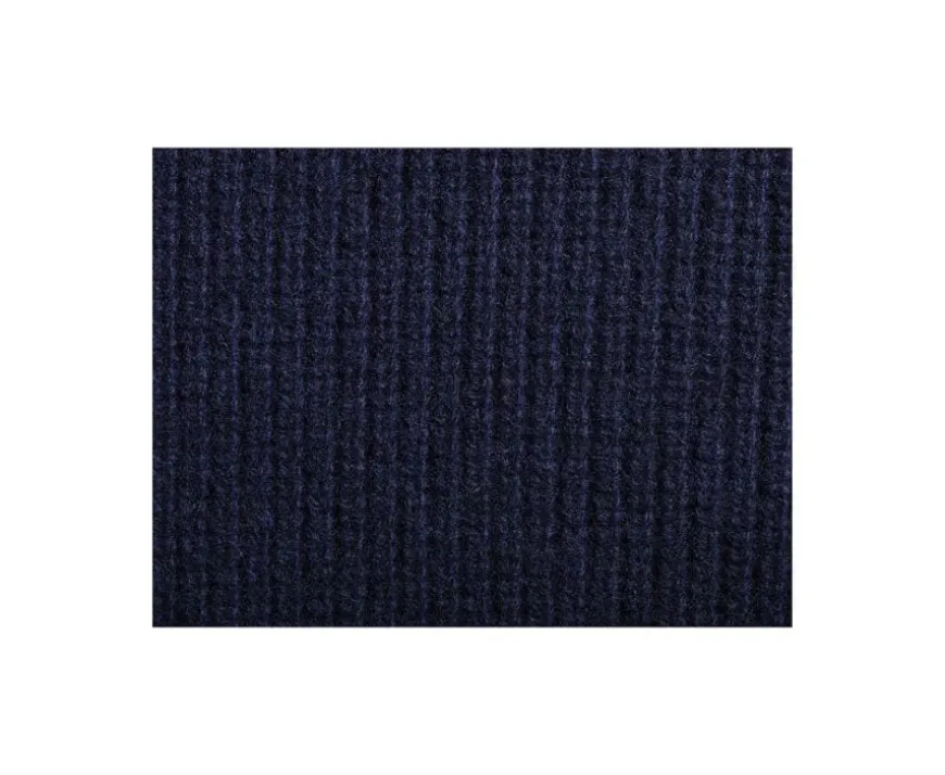 Jersey de lana para hombre Cuello chal Navy Kellan-Bexley Outlet