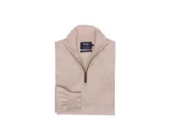 Jersey fino de de hombre - Algodón/cachemira - Beis moteado Vlad-Bexley Outlet